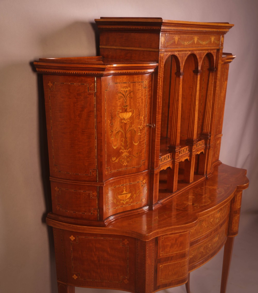 A Fantastic Victorian Salon Cabinet in Mahogany with Inlay View X