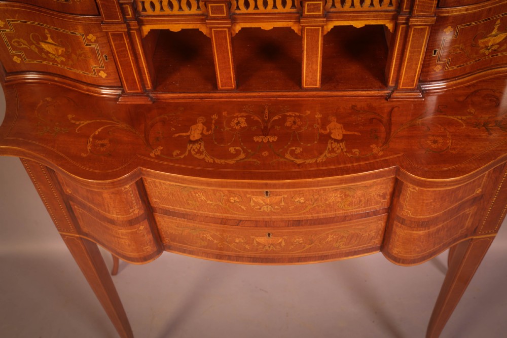 A Fantastic Victorian Salon Cabinet in Mahogany with Inlay View XI