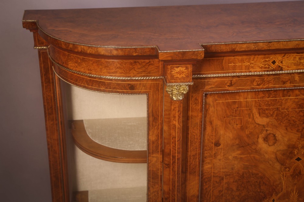A Good Burr Walnut Credenza View III