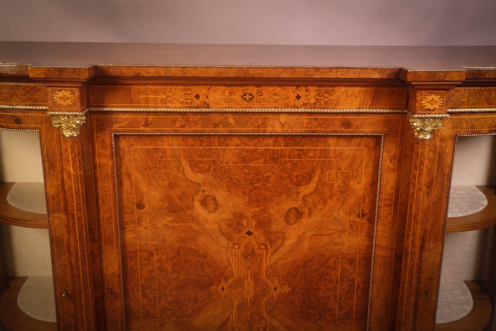 A Good Burr Walnut Credenza View VII