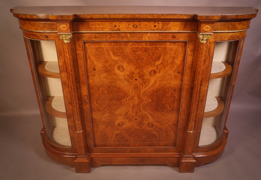 A Good Burr Walnut Credenza View IX
