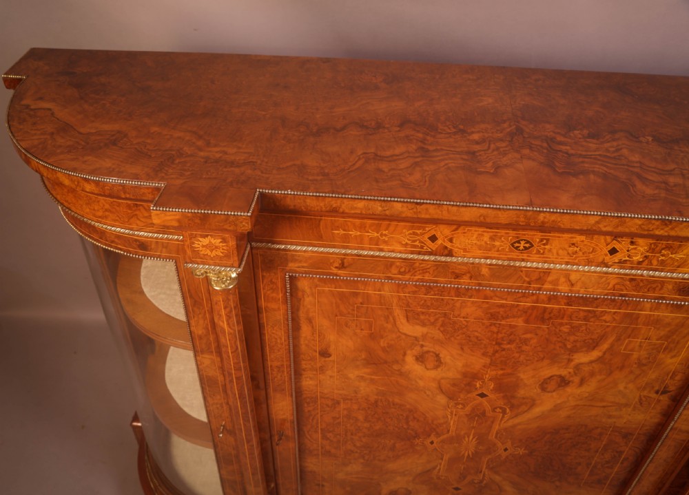 A Good Burr Walnut Credenza View XI