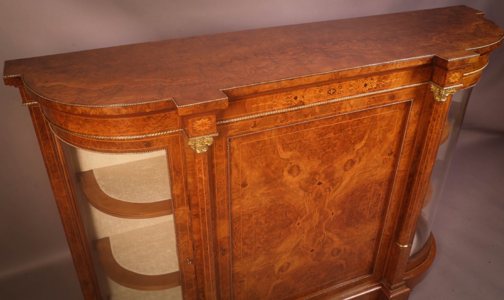 A Good Burr Walnut Credenza View XIII