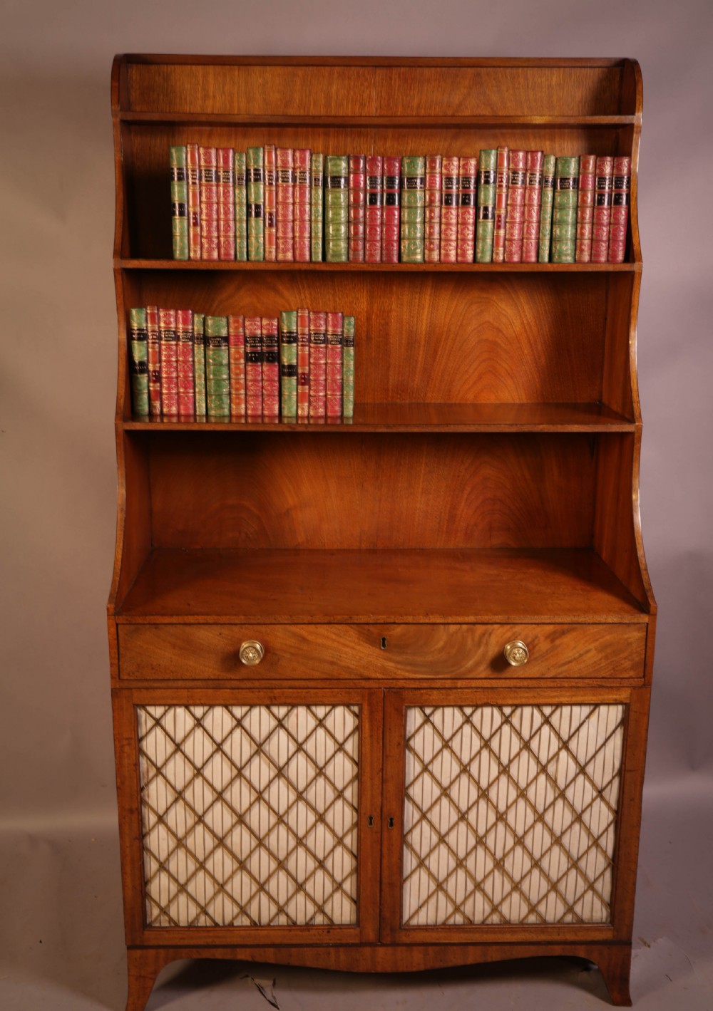Regency Period Waterfall Bookcase