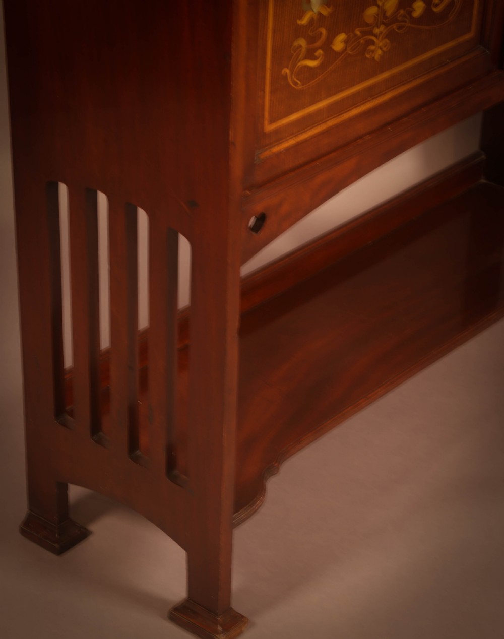 A Good Art Nouveau Display Cabinet in Mahogany View IV