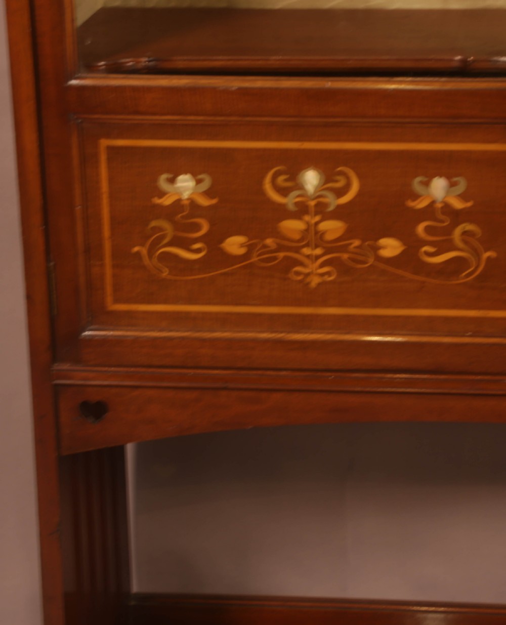 A Good Art Nouveau Display Cabinet in Mahogany View XI