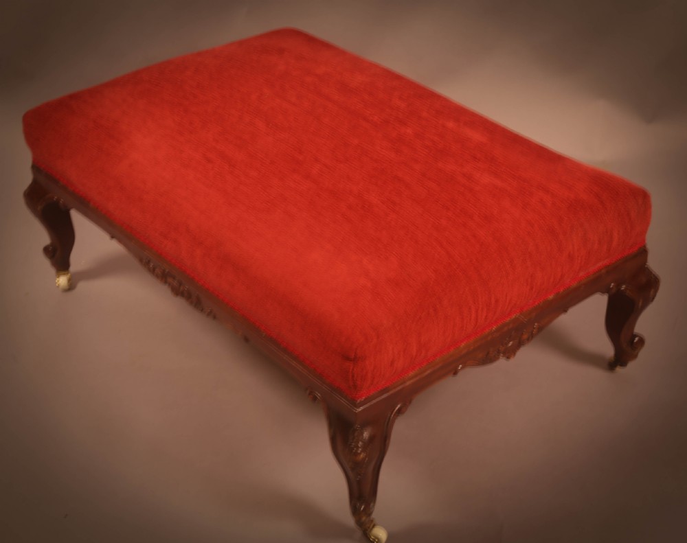 A Large Victorian Foot Stool View II