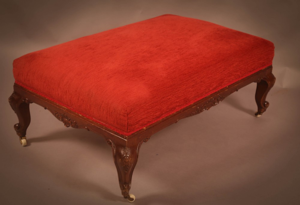 A Large Victorian Foot Stool View IV