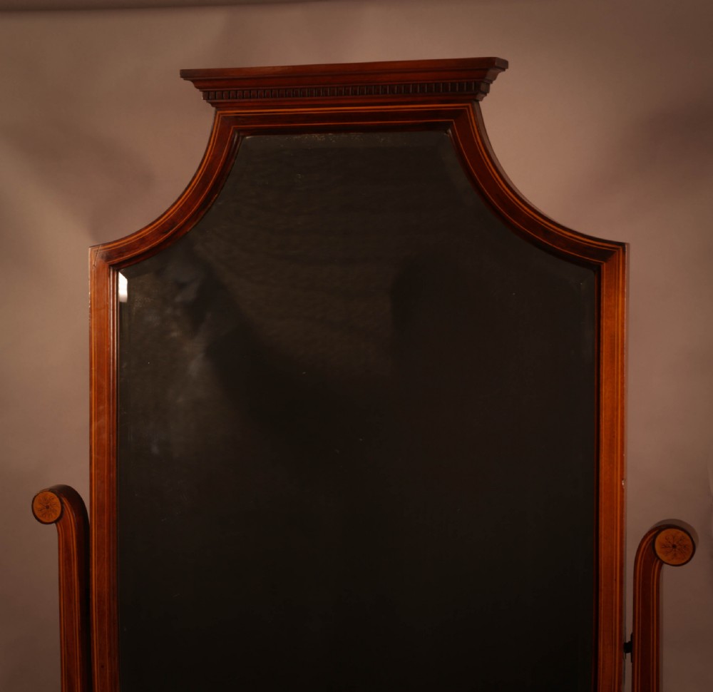 A Late Victorian Cheval Mirror View II