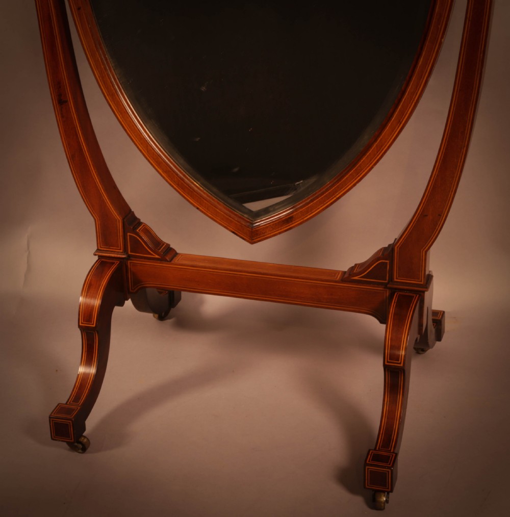 A Late Victorian Cheval Mirror View IV