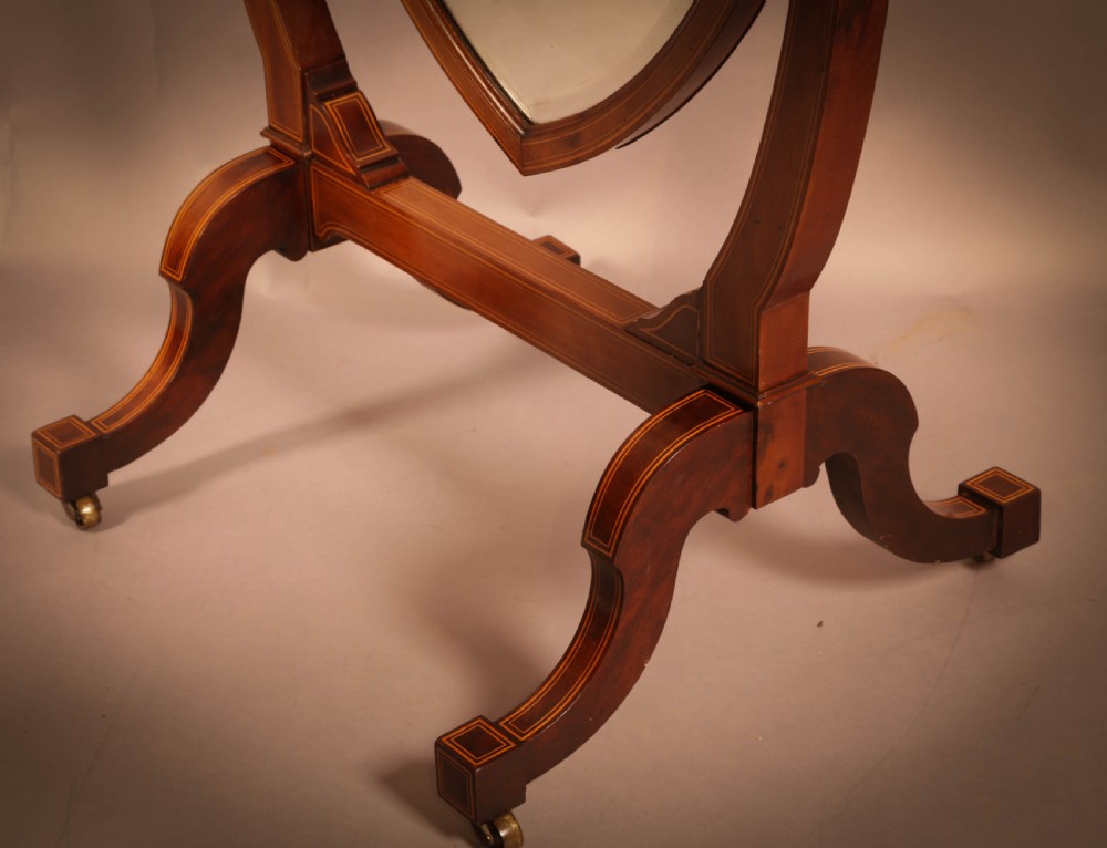 A Late Victorian Cheval Mirror View V