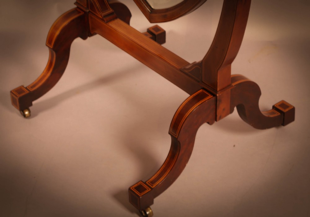 A Late Victorian Cheval Mirror View VI