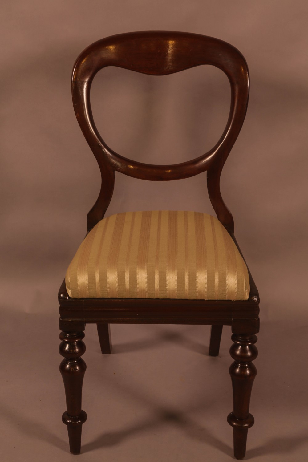 A Set of 10 Victorian Mahogany Balloon Back Dining Chairs View VI