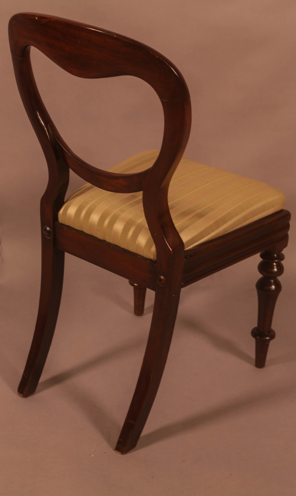 A Set of 10 Victorian Mahogany Balloon Back Dining Chairs View VIII