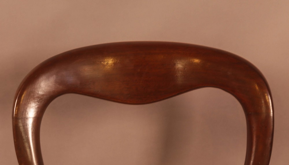 A Set of 10 Victorian Mahogany Balloon Back Dining Chairs View X