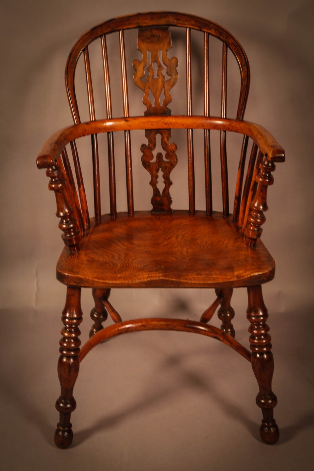 Yew Wood Windsor Chair Gabbitass Worksop c1840