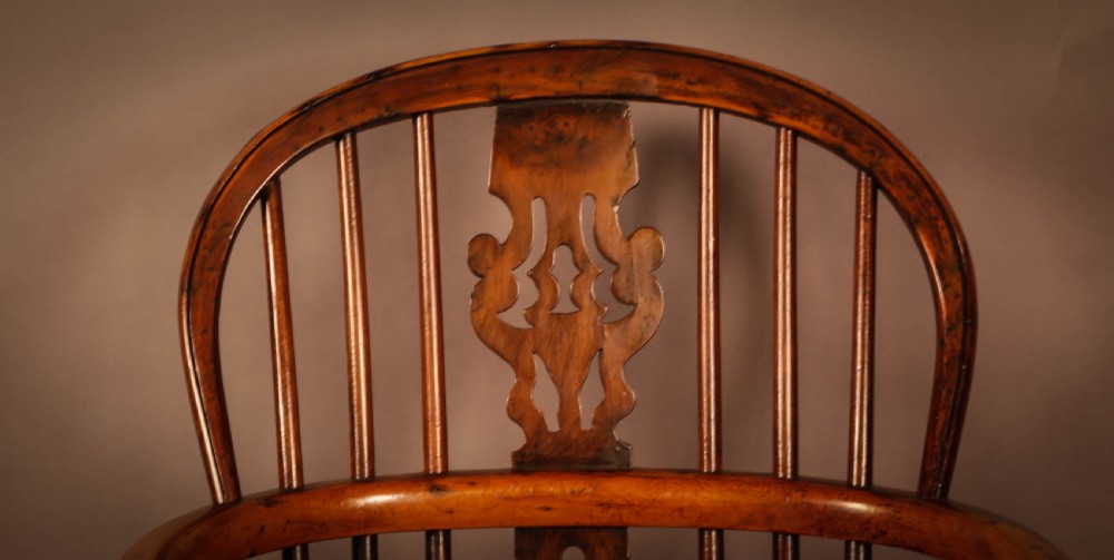 Yew Wood Windsor Chair Gabbitass Worksop c1840 View V