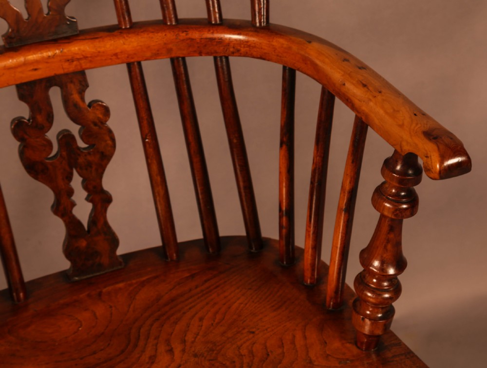 Yew Wood Windsor Chair Gabbitass Worksop c1840 View VIII