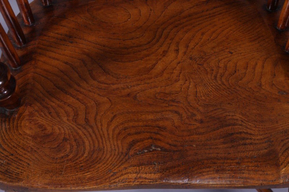 Yew Wood Windsor Chair Gabbitass Worksop c1840 View XI