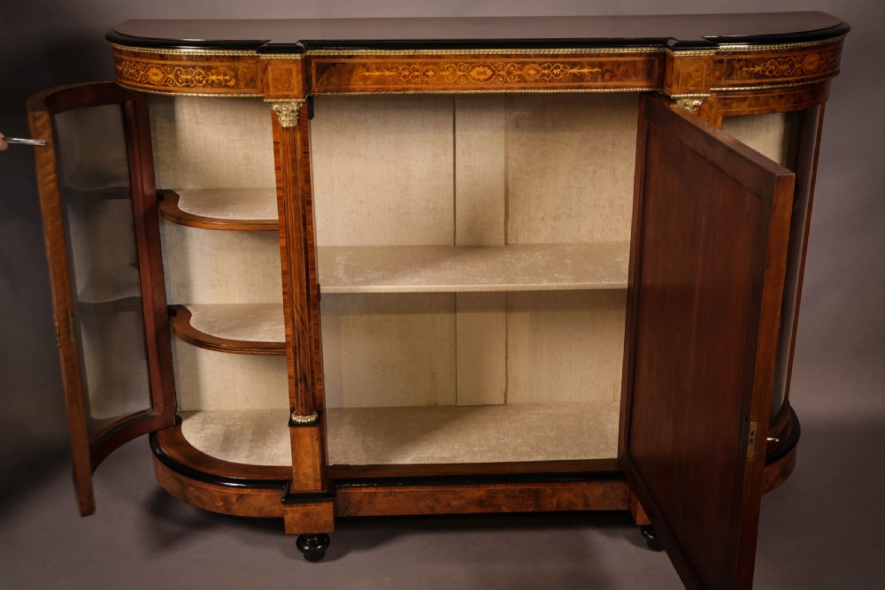 A Victorian Burr Walnut Credenza View IV