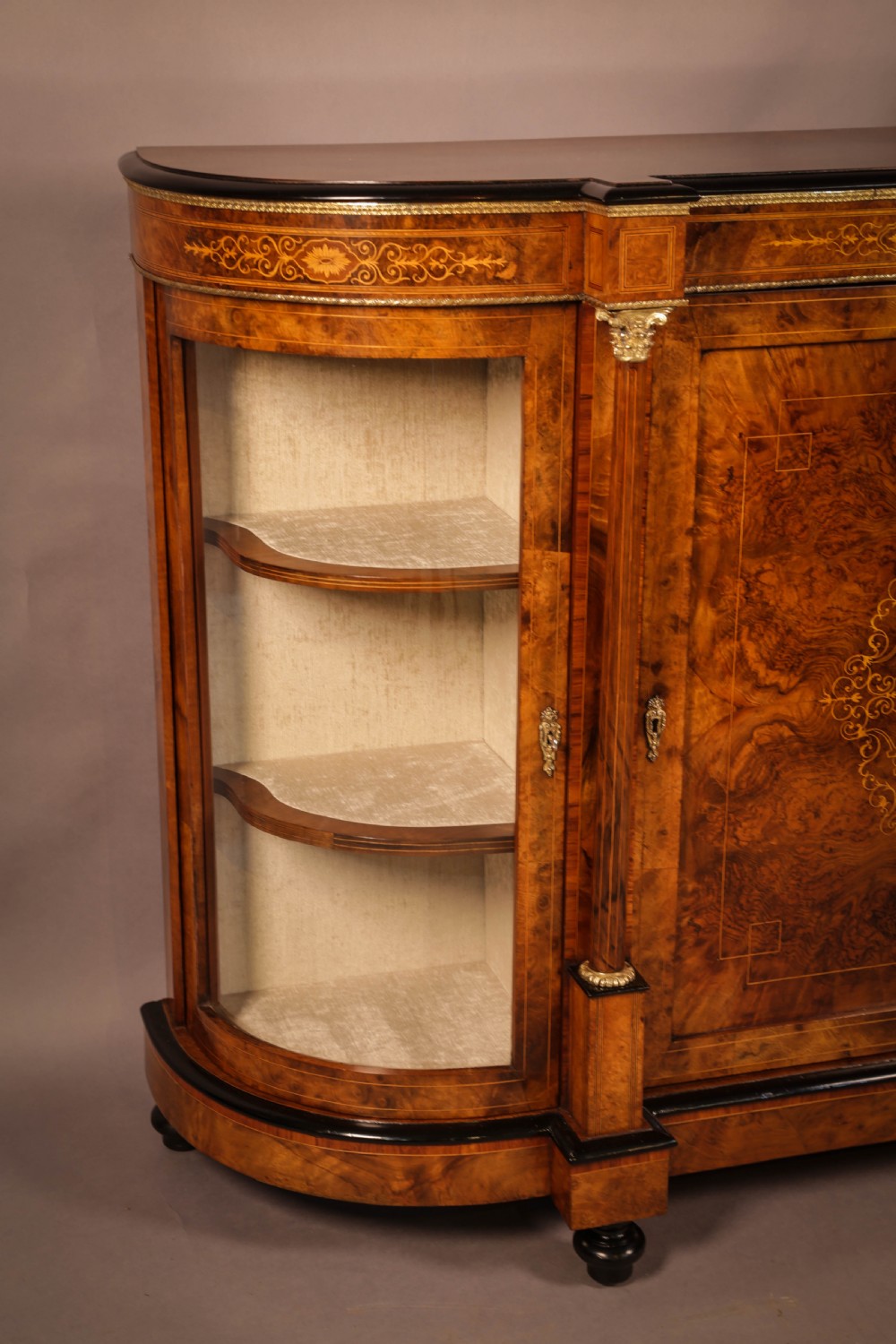 A Victorian Burr Walnut Credenza View VI
