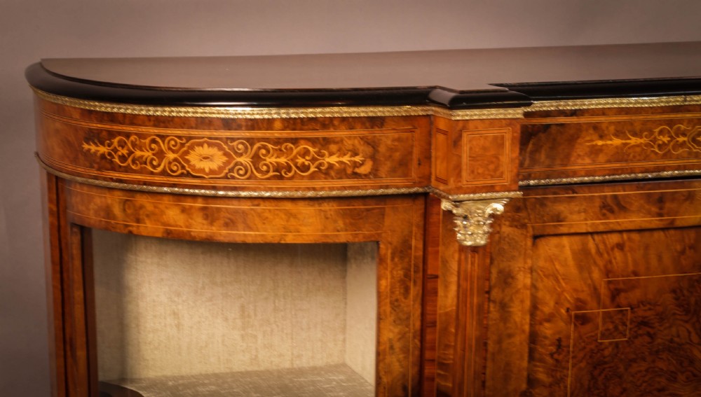 A Victorian Burr Walnut Credenza View VII