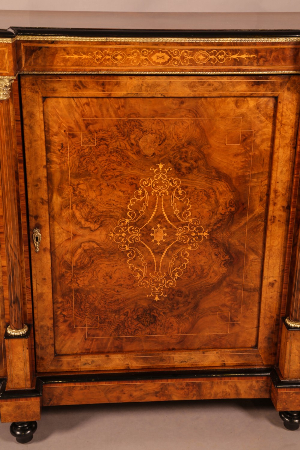 A Victorian Burr Walnut Credenza View VIII