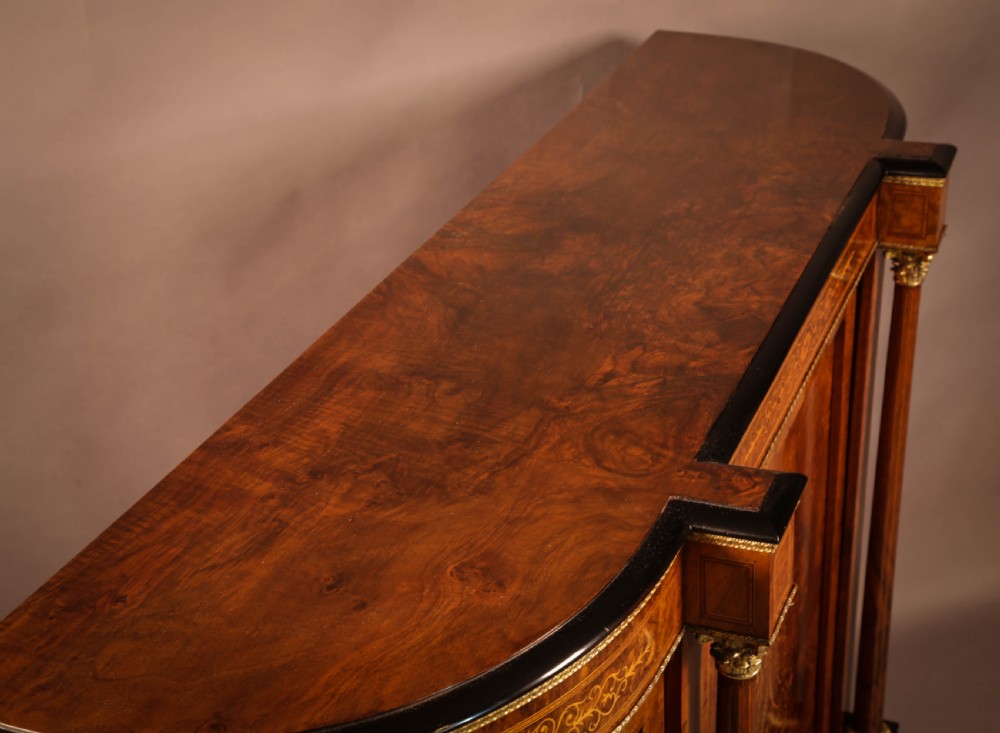 A Victorian Burr Walnut Credenza View X