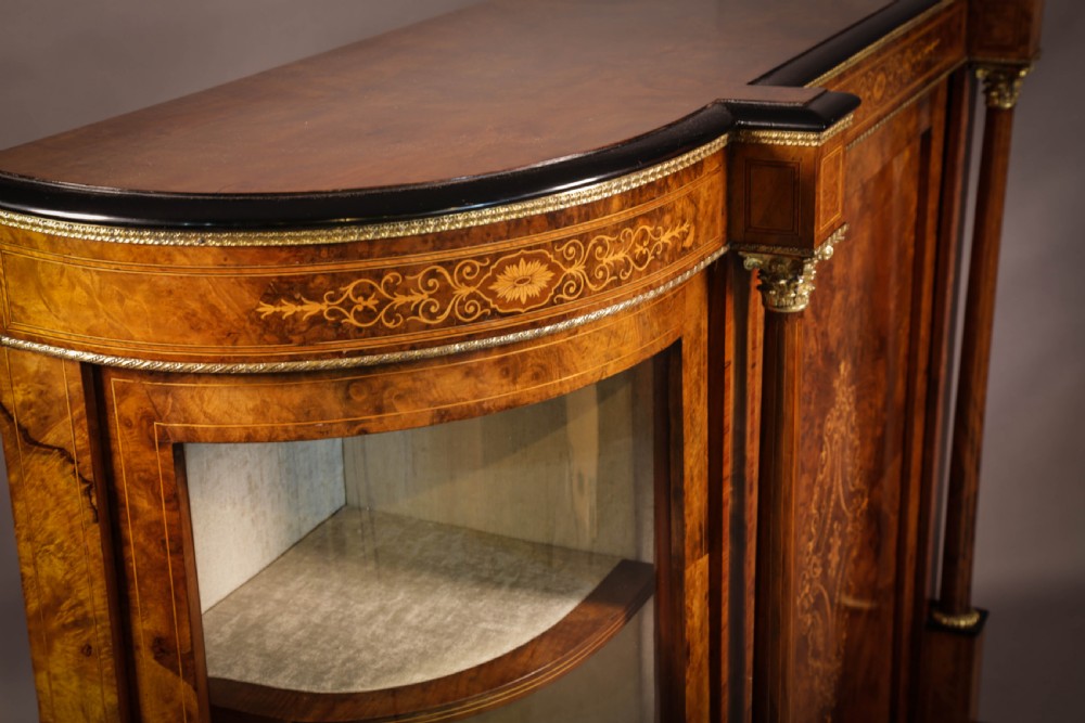 A Victorian Burr Walnut Credenza View XI