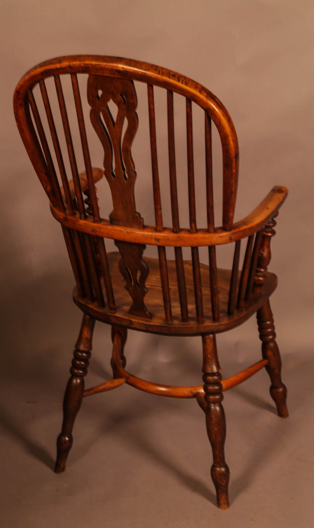 Yew Wood High Back Windsor Chair Rockley View III