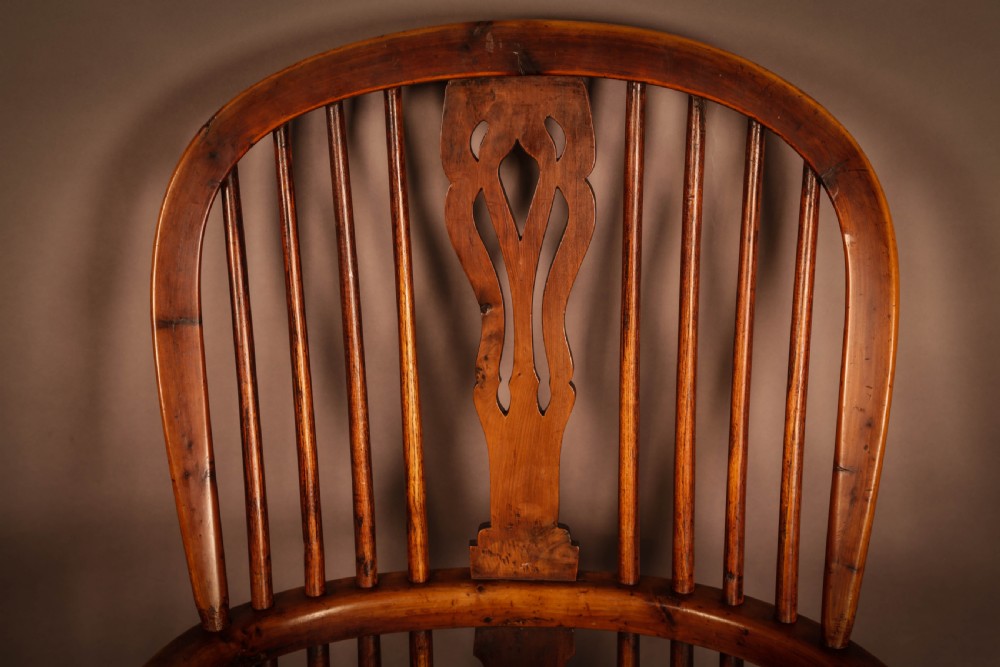 Yew Wood High Back Windsor Chair Rockley View X