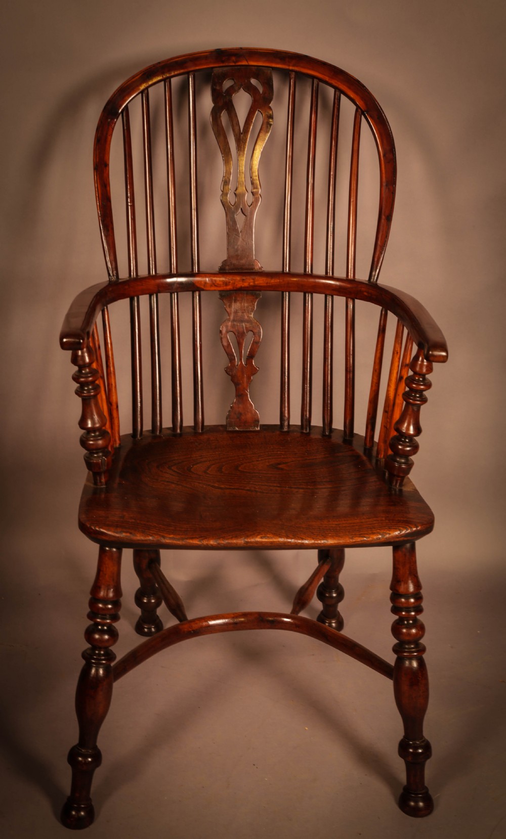 Yew Wood Best Model Windsor Chair c 1840 View II