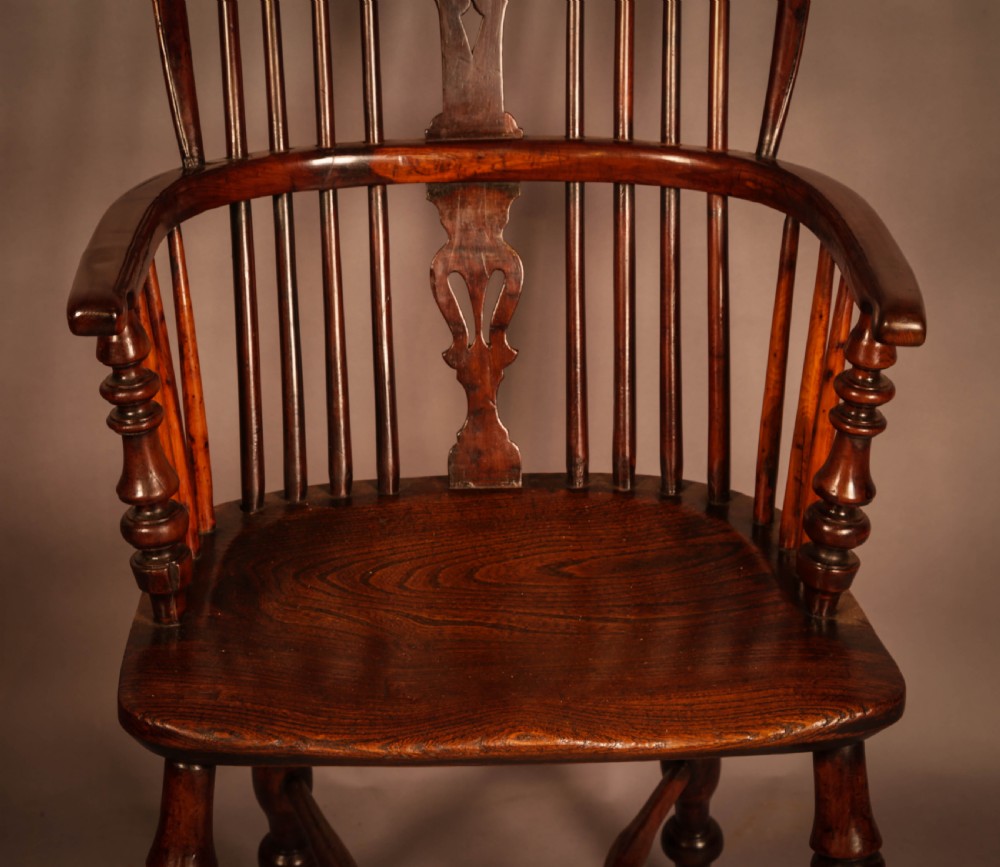 Yew Wood Best Model Windsor Chair c 1840 View IV