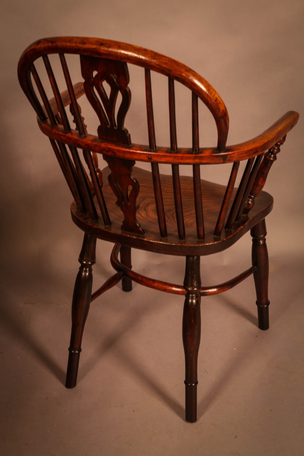 A Yew Wood low back Windsor Chair by Whitworth of Gamston View III