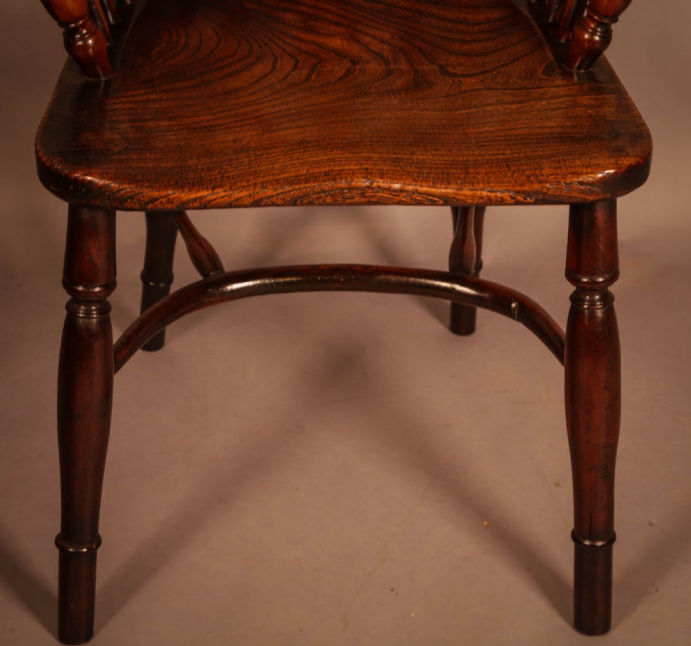 A Yew Wood low back Windsor Chair by Whitworth of Gamston View IV
