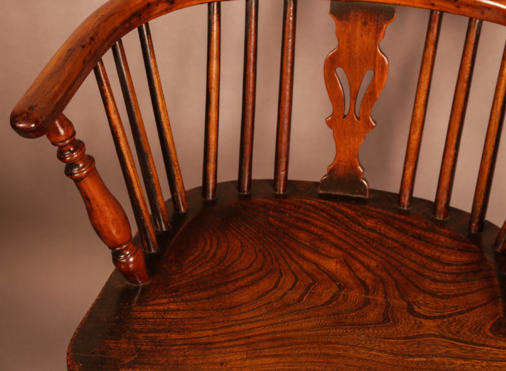 A Yew Wood low back Windsor Chair by Whitworth of Gamston View VI