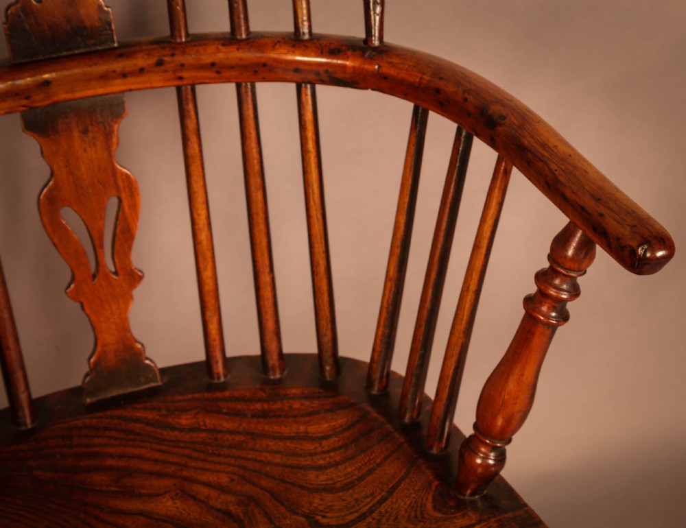 A Yew Wood low back Windsor Chair by Whitworth of Gamston View VII