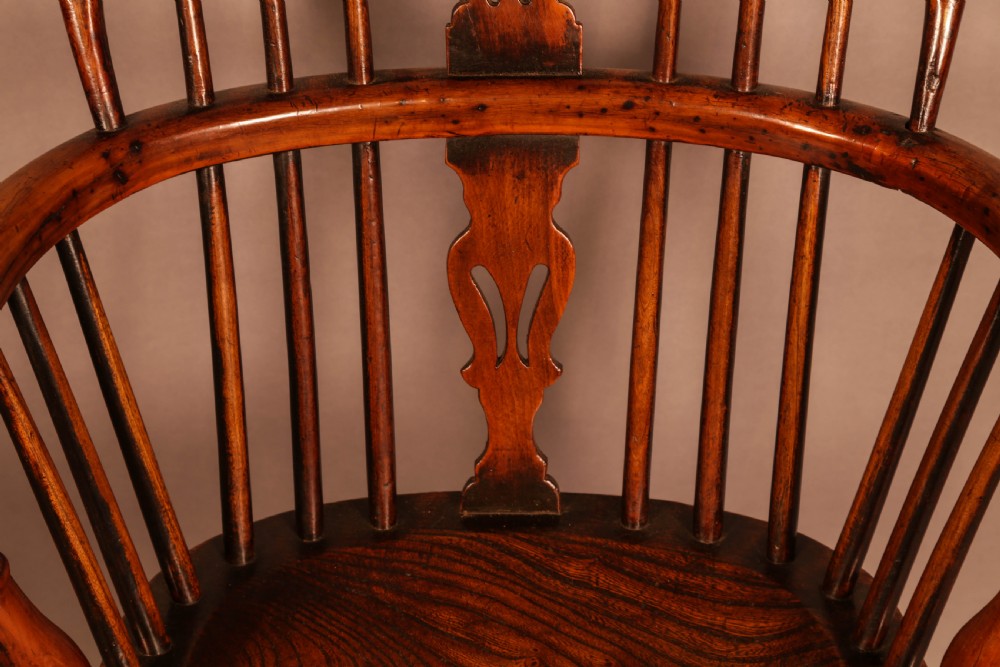 A Yew Wood low back Windsor Chair by Whitworth of Gamston View VIII