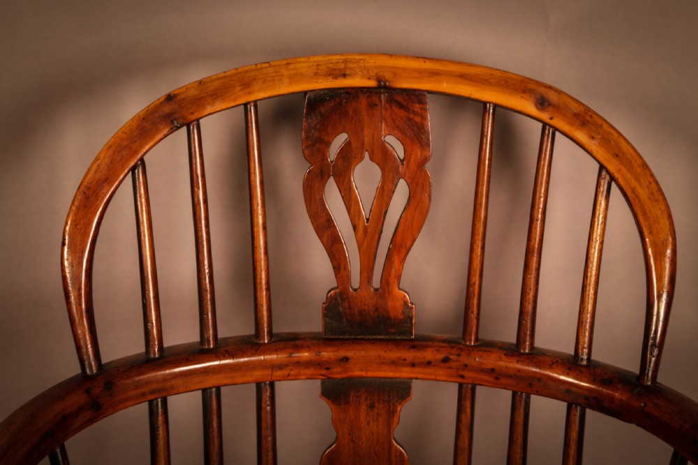 A Yew Wood low back Windsor Chair by Whitworth of Gamston View IX