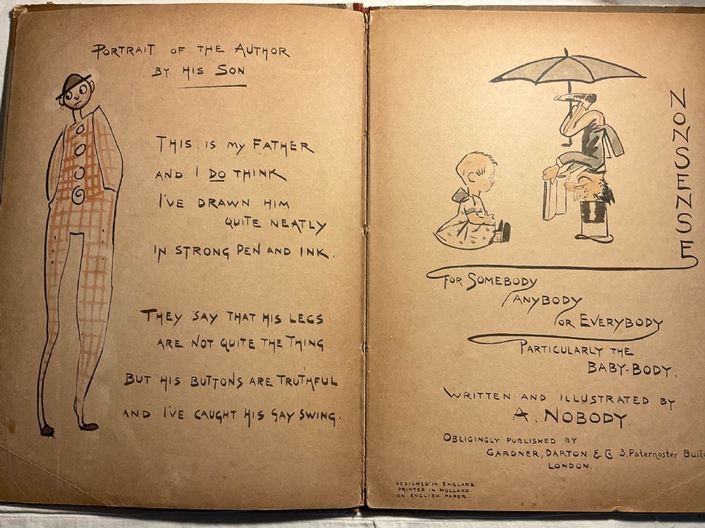 A children's storybook .   A Nobody's  Nonsense book  View II
