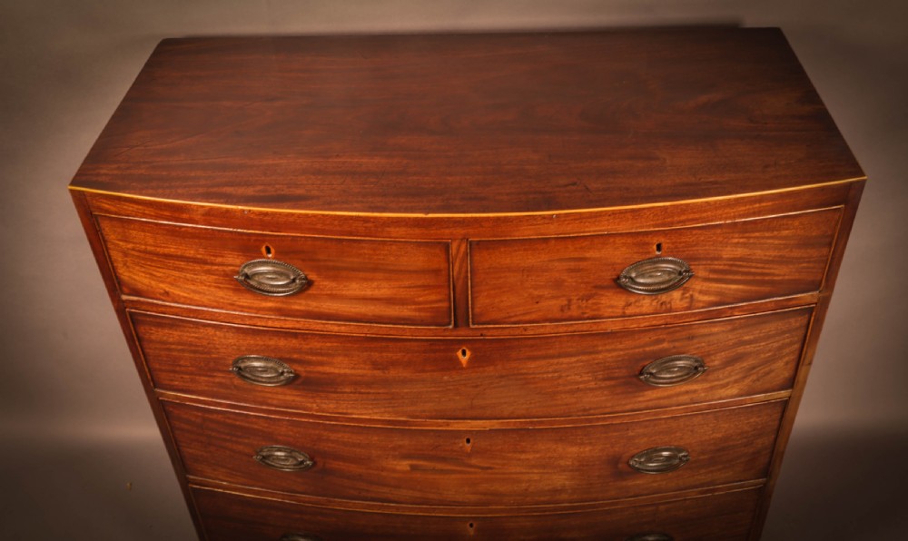 A Georgian Bow Front Chest of Drawers View III
