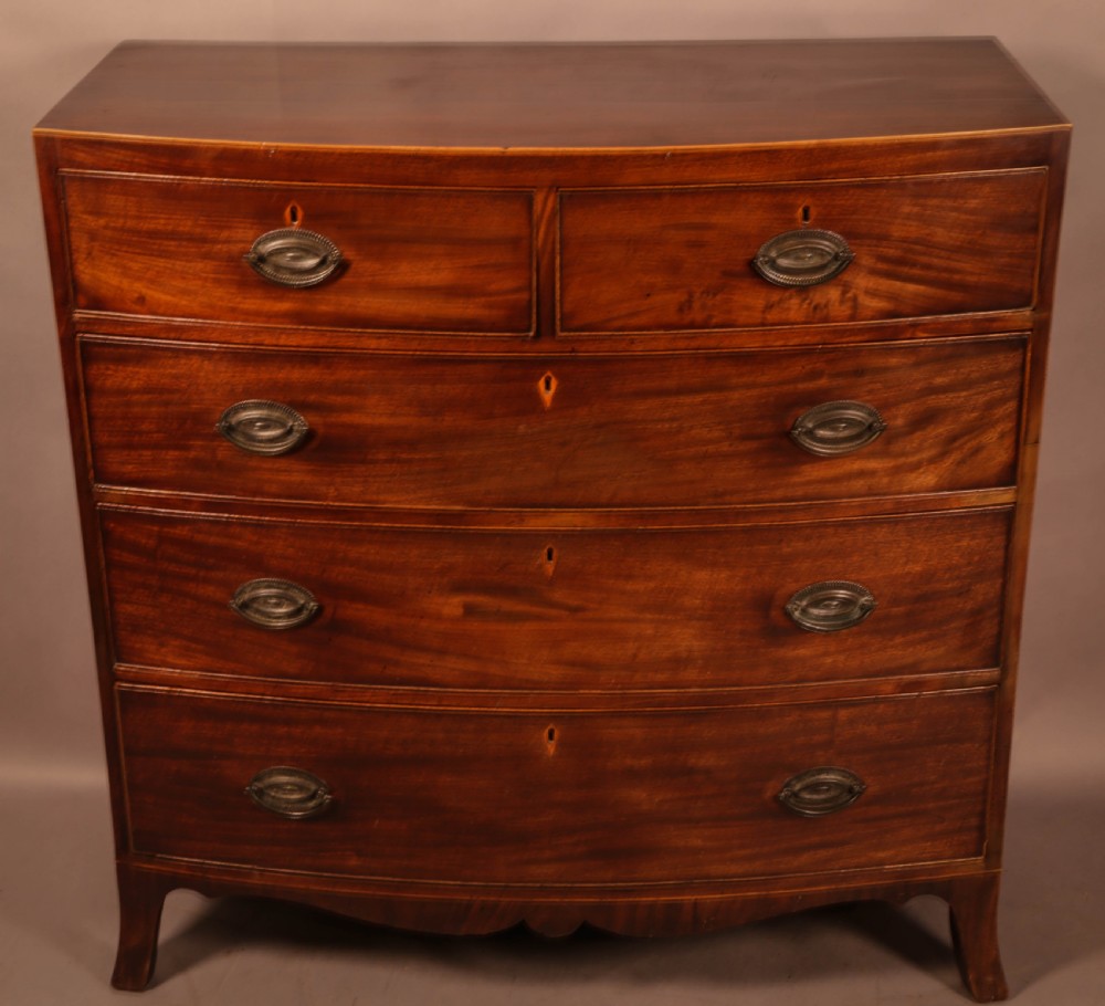 A Georgian Bow Front Chest of Drawers View VI
