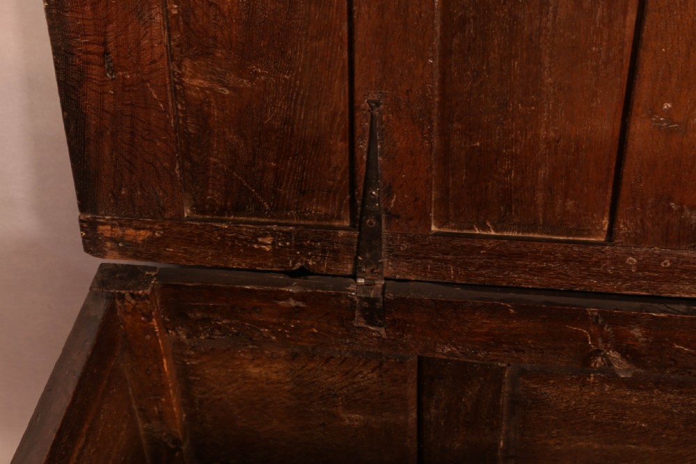 A17th century coffer dated 1665 with initials EL View VI