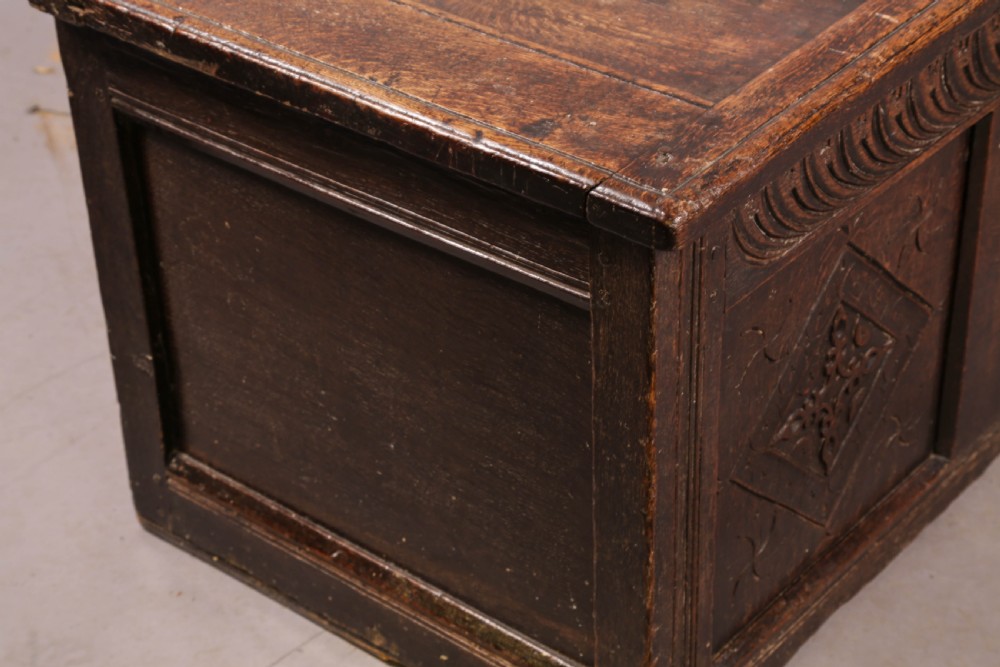 A17th century coffer dated 1665 with initials EL View IX