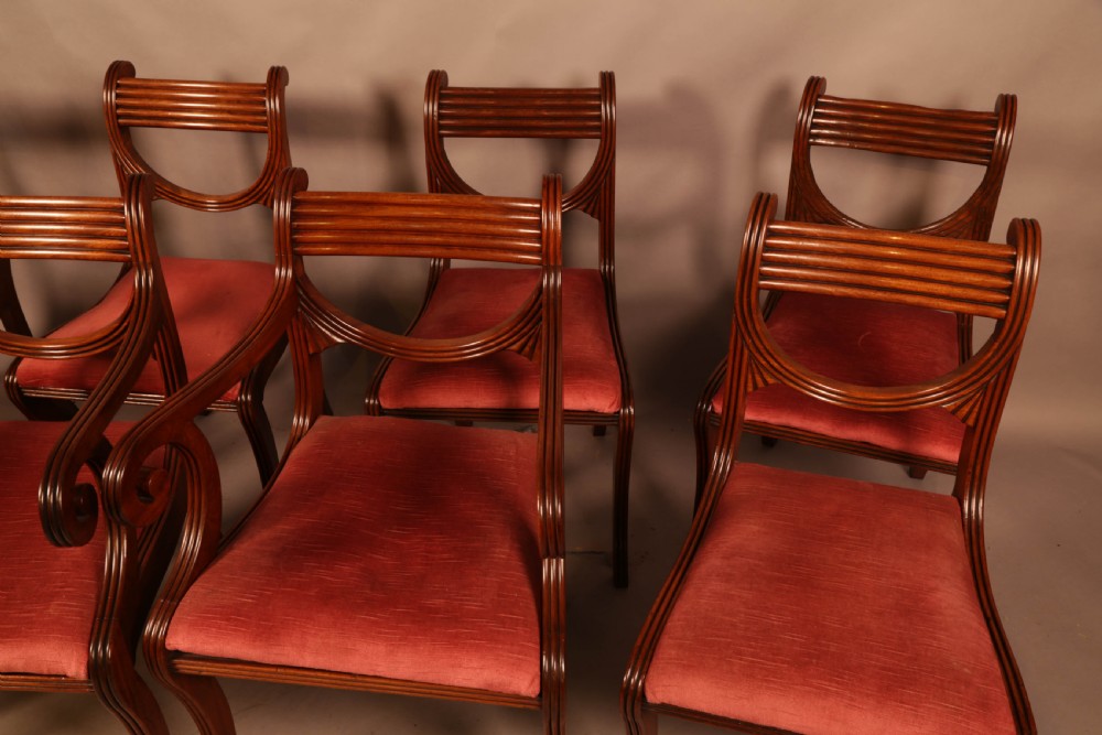 A Superb set of Eight Regency Period Dining Chairs View II