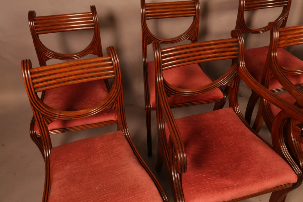 A Superb set of Eight Regency Period Dining Chairs View III