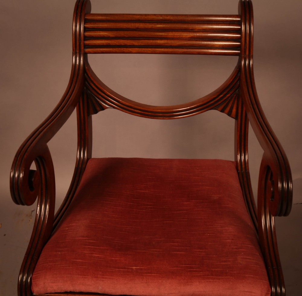 A Superb set of Eight Regency Period Dining Chairs View VIII