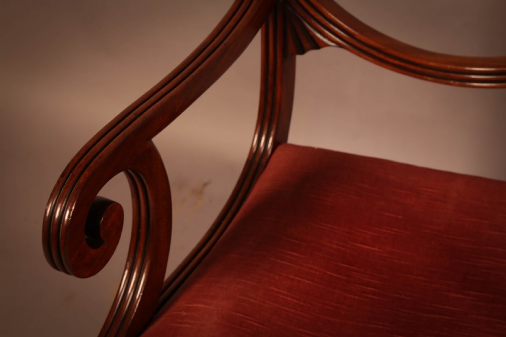 A Superb set of Eight Regency Period Dining Chairs View X