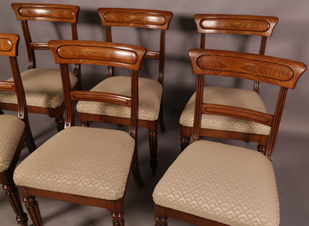 A Good set of 6 Georgian Dining Chairs (possibly Gillows) View III