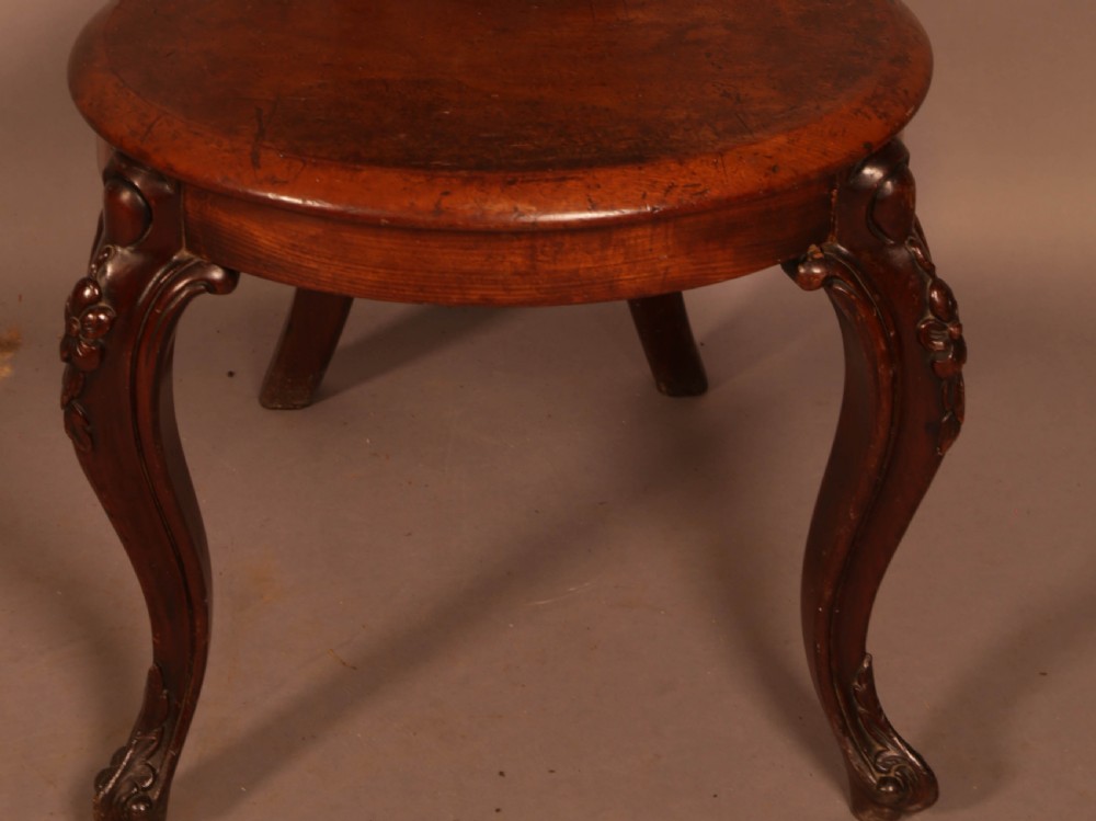An Early Victorian Hall Chair Griffons View II